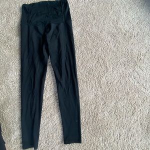 Long black maternity leggings